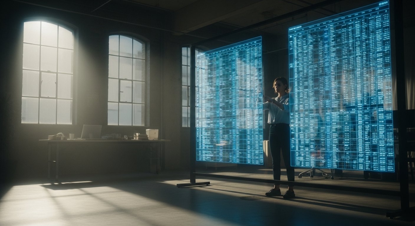 A wide shot of a modern
